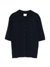 Closed Blue Solid Shirt Collar Polo In Blue