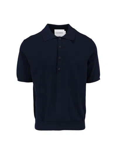 Closed Cotton Polo Shirt In Blue