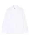 Closed Button-up Long Sleeve Shirt In White