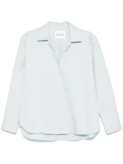 Closed Cotton Shirt In Clear Blue