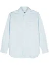 Closed Long-sleeved Shirt In Blue