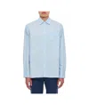 Closed Long-sleeved Shirt In Blue