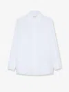 Closed Long-sleeve Collared Shirt In White
