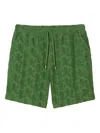 Closed Cotton Shorts In Green