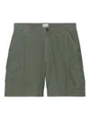 Closed Cotton Shorts In Green
