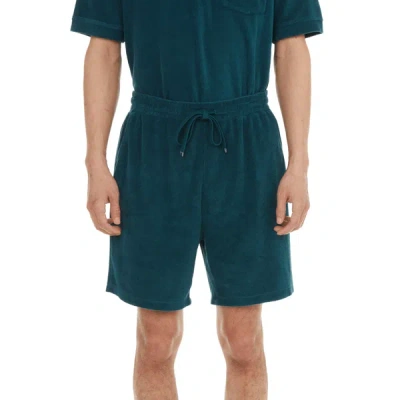 Closed Cotton Shorts In Green