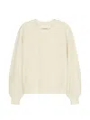 Closed Beige Solid Crew Neck Sweatshirt In Neutral