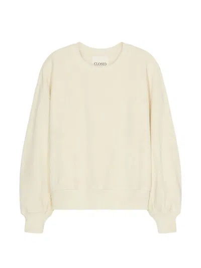 Closed Crewneck Sweatshirt In White