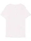 Closed Pink Basic Cotton T-shirt In Pink