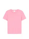 Closed Pink Solid Crew Neck T-shirt In Pink