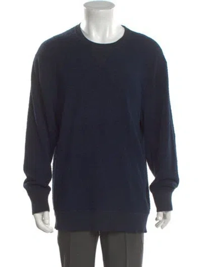 Pre-owned Closed Crew Neck Long Sleeve Pullover In Blue