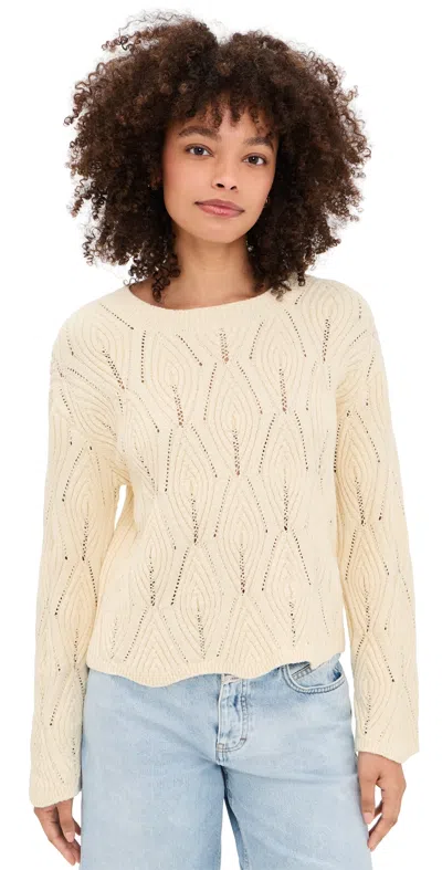 Closed Crew Neck Long Sleeve Sweater Witherit Beige In Neutral