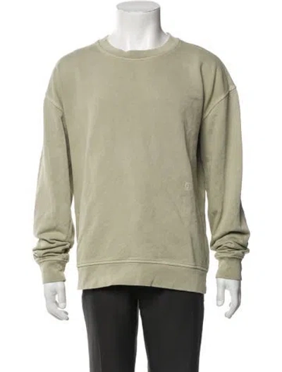 Pre-owned Closed Crew Neck Long Sleeve Sweatshirt In Green