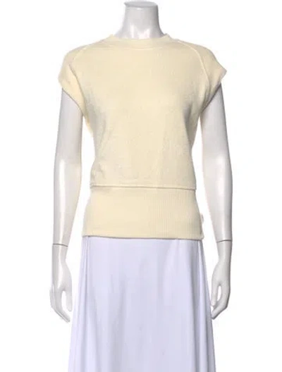Pre-owned Closed Crew Neck Short Sleeve Sweatshirt In Neutrals