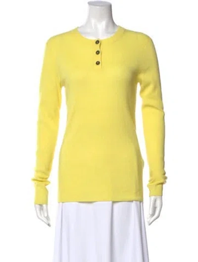 Pre-owned Closed Crew Neck Sweater In Yellow