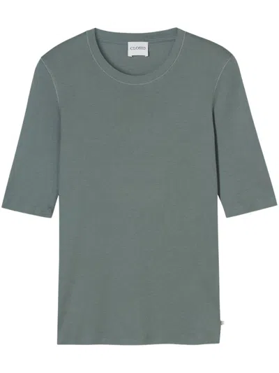 Closed Crew-neck T-shirt In Gray
