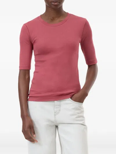 Closed Crew-neck T-shirt In Pink