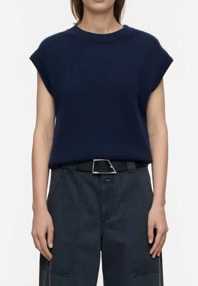 Closed Crew Neck Vest In Dark Night