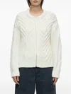 Closed Cable-knit Zipped Cardigan In Multi