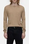 Closed Crewneck Jumper In Cashew Cream In Brown