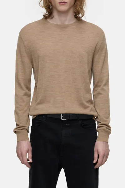 Closed Crewneck Jumper In Cashew Cream In Brown