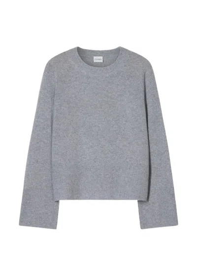 Closed Crew-neck Long-sleeve Knitwear In Black