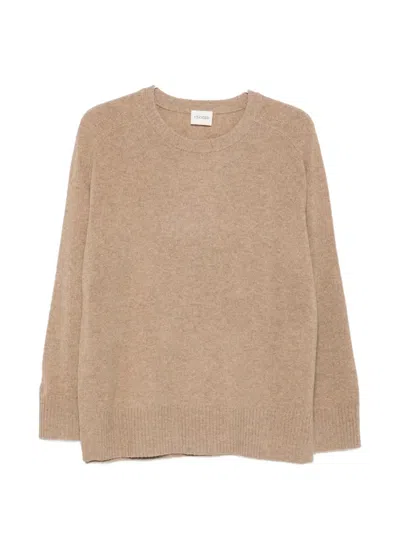 Closed Crew-neck Sweater In Brown