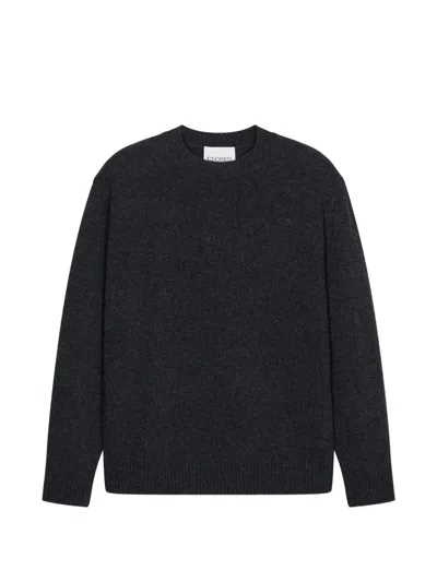 Closed Crew-neck Wool Sweater In Black