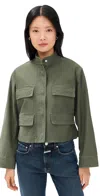 Closed Cropped Field Jacket Matcha Green In Matcha Green