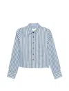 Closed Sky Blue Regular Stripes Shirt In Blue