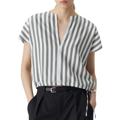 CLOSED CROPPED SLEEVE TOP