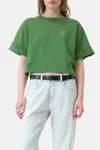 Closed Cropped T Shirt In Matcha Green In Green