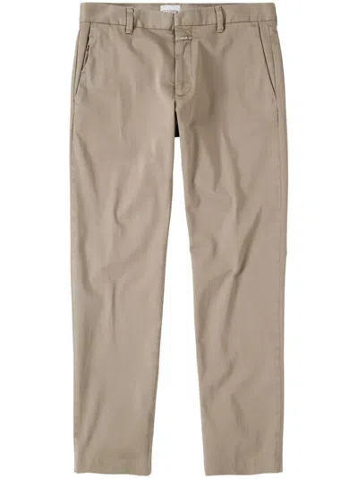 Closed Darwin Low-waist Slim-cut Chino Trousers In Neutrals