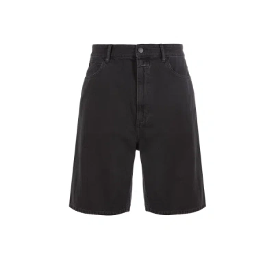 Closed Denim Bermuda Shorts In Black
