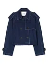 Closed Denim Cropped Jacket In Blue