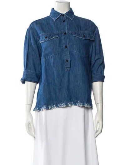 Pre-owned Closed Denim Jacket In Blue