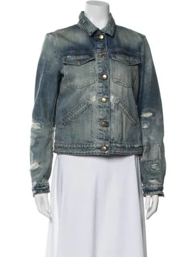 Pre-owned Closed Denim Jacket In Blue