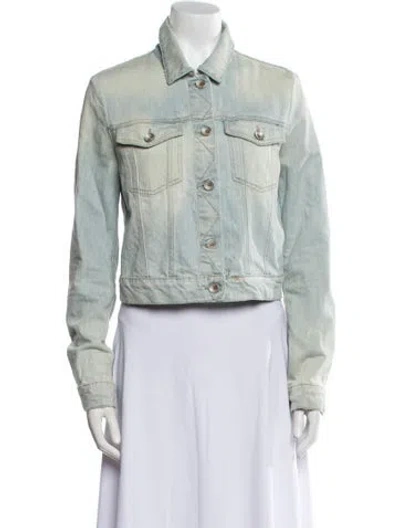 Pre-owned Closed Denim Jacket In Green