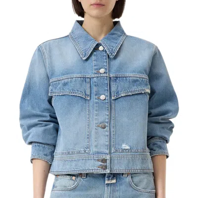 Closed Denim Jacket In Mid Blue