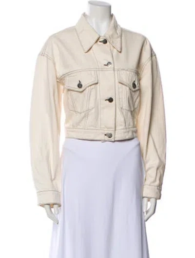 Pre-owned Closed Denim Jacket In Neutral