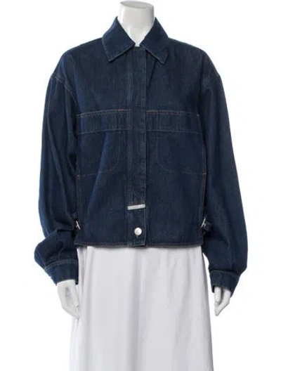 Pre-owned Closed Denim Jacket W/ Tags In Blue