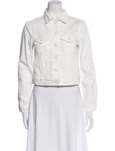 Pre-owned Closed Denim Jacket In White