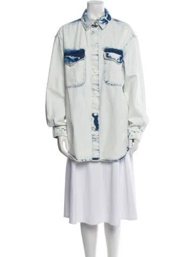 Pre-owned Closed Denim Jacket In White