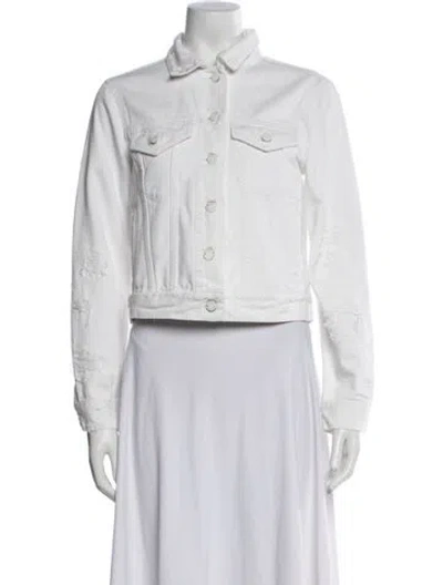 Pre-owned Closed Denim Jacket In White