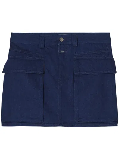 Closed Denim Mini Skirt In Blue