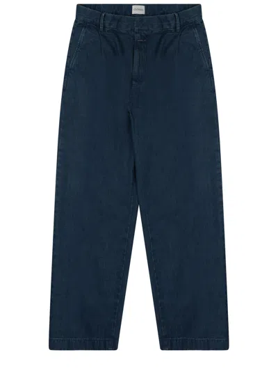 Closed Relaxed Wide-leg Denim Pants In Blue