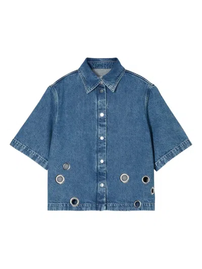 Closed Short Sleeve Denim Shirt Mid Blue
