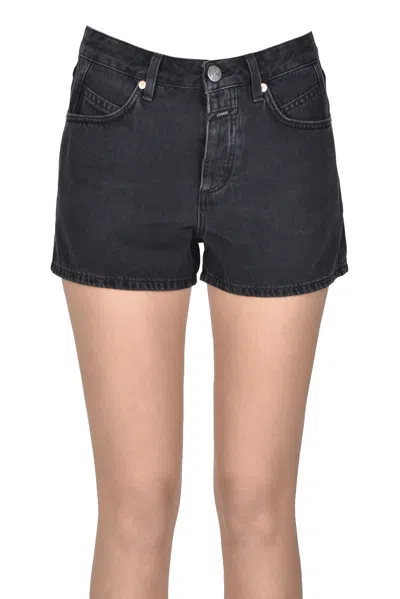 Closed Denim Shorts In Black