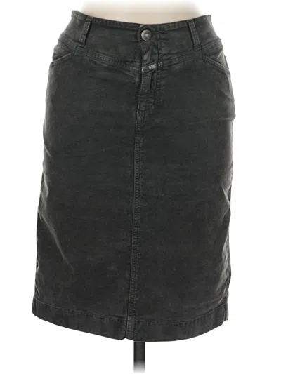Pre-owned Closed Denim Skirt In Gray