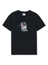 Closed Dog-print Graphic Tee In Black